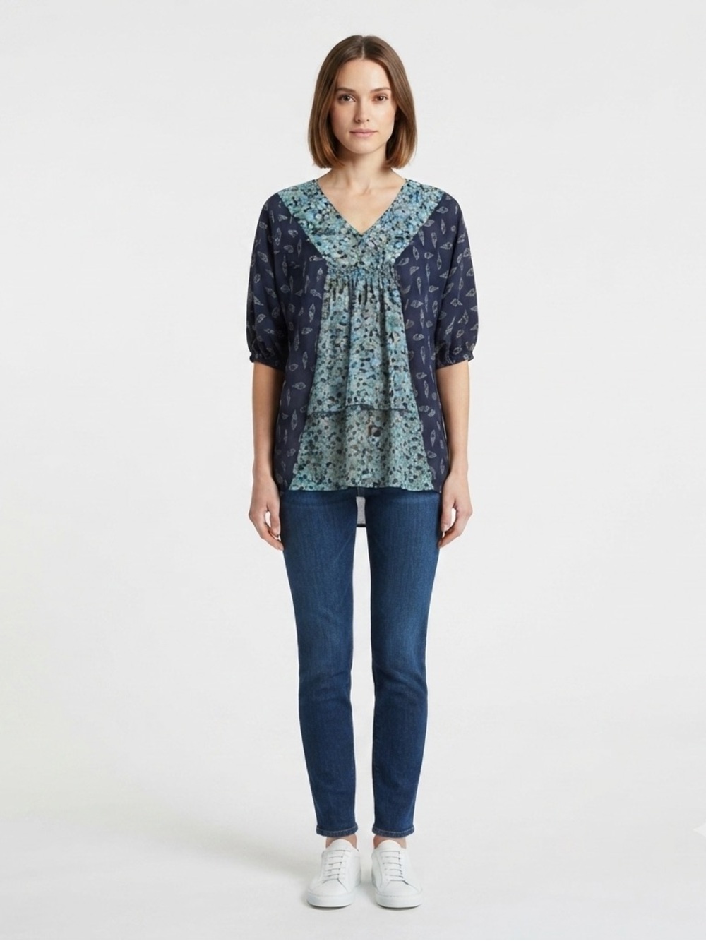 Black Poppy Sheer Blouse Extra Small